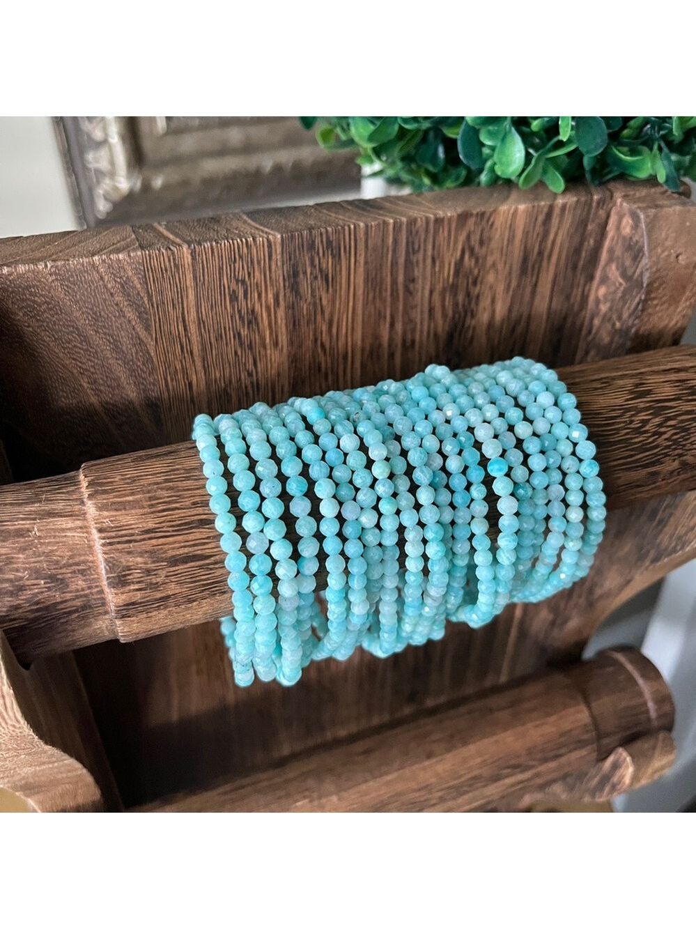 Amazonite faceted bracelet